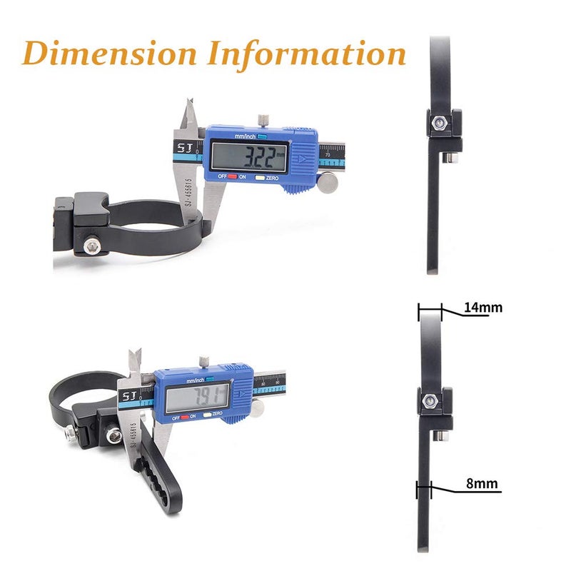 KMFCDAE Tube Clamp Mounting Bracket, KMFCDAE Roll Bar Clamps for 2 Inch Tube Roll Cage Bull Bar Roof Rack LED Light Bar Mount (Adjustable, 1 Pair) - Image 5